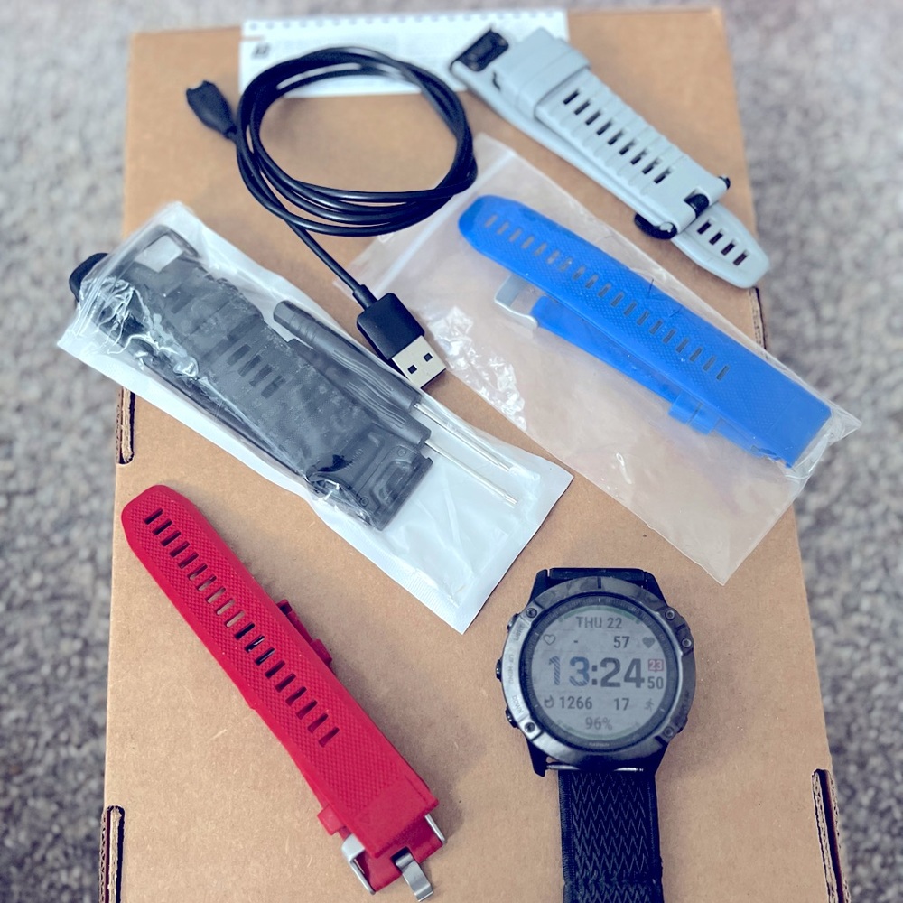 Garmin Fenix 6x Shappire GPS/smart watch.